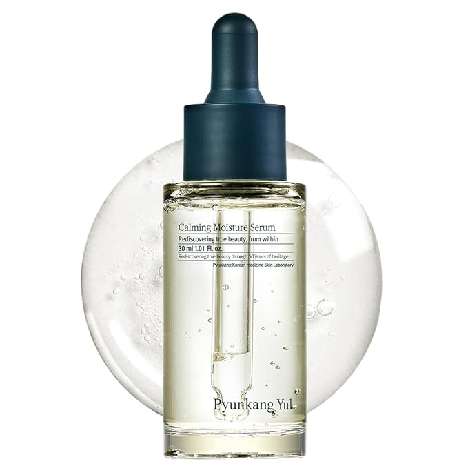 Pyunkang Yul Calming Moisture Serum for Strong Daily Moisturizing Power, Skin Revival & Soothing Care with Centella Asiatica, Tea Tree, 5 Hyaluronic Acids, Ceramide |