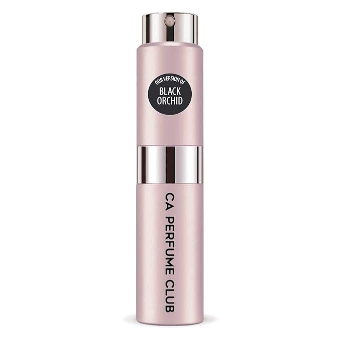 CA Perfume Impression of Black Orchid for Women Amber Floral Scent Long Lasting Perfumes for Women Eau De Parfum Travel Size Refillable Atomizer Spray 0.27 Fl Oz 8ml