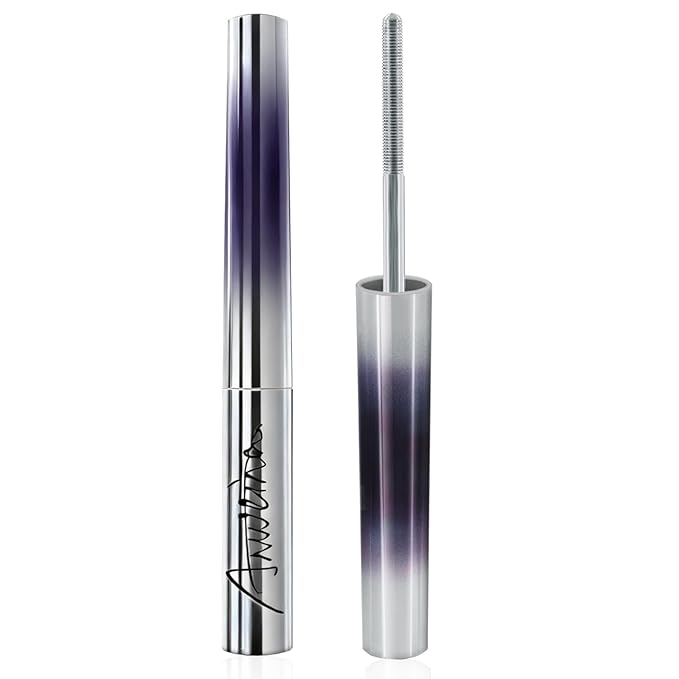 Iron Wand Mascara, Metal Wand Mascara, 3D Curling Metal MascaraWand, Clump-Free, Waterproof & Smudge-Proof Formula For Naturally Long, Thick Lashes