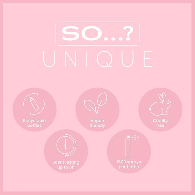 So…? Unique White Blossom Body Mist - Floral Vanilla Perfume for Women - Over 800 Sprays, Lasting 6 Hours - Ideal Gifts for Women - 5.1 oz