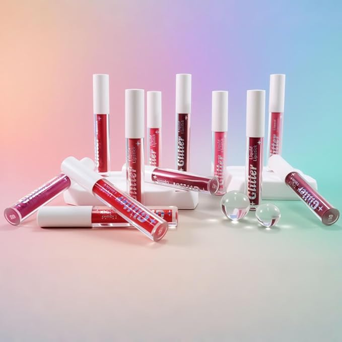 AMY'S DIARY Plum Wine Shimmer Liquid Lipstick, Shimmer Metallic Lip Gloss, Long-Lasting Waterproof Lip Color, High Shine Sparkle Makeup,Lip makeup for woman (#11)