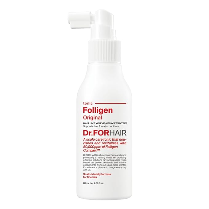 Dr.FORHAIR Folligen Tonic | Scalp Serum for Hair Care | Scalp Care and Nourishment | Revitalizing Tonic for Healthy Scalp & Hair Thickening, 4.06 fl oz