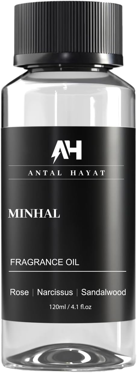 Minhal Diffuser Oil 120ml – Hotel Collection Scent – Inspired by Iris de Nuit Perfume – Rose, Narcissus, Patchouli – Luxury Essential Oil for Home – Fragrance Oil for Waterless Diffusers