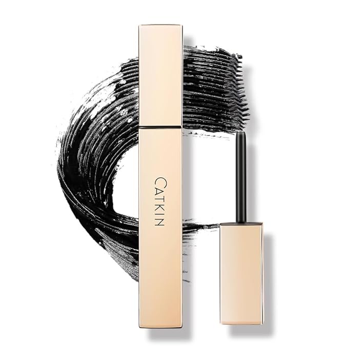 CATKIN Lash Lengthening Mascara, Volumizing & Lengthening, Very Black, Clump-Free, Long Lasting Waterproof Formula for Dramatic Long Lashes 7.5g