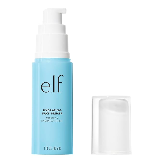e.l.f. Hydrating Face Primer, Makeup Primer For Flawless, Smooth Skin & Long-Lasting Makeup, Fills In Pores & Fine Lines, Vegan & Cruelty-free, Large