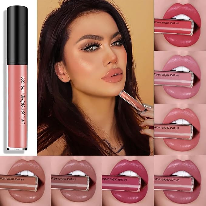12 Colors Lips Staining Lip Oil, 2025 Upgrade Cream Texture Lipstick Long-Lasting Moisturizing Lip Oil, Waterproof Lipstick Creamy Lip Gloss Non-stick to Cup (#012, One Size)