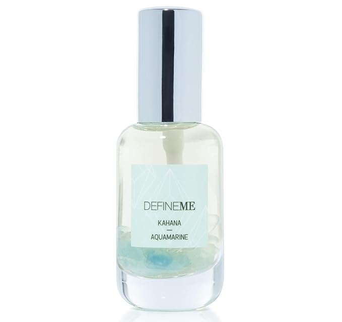 DefineMe Aquamarine Crystal Infused Natural Perfume Mist, Kahana Scent, 0.95 FL OZ