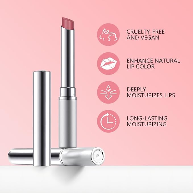 2Pcs Pink Cherry Nude Tinted Honey Lip Balm, Sheer Hydrating Moisturizing Lipstick for All Skin Type, Natural Pink Cherry Lip Tint Balm Moisturizing Nourishing Lipstick Long Lasting Waterproof