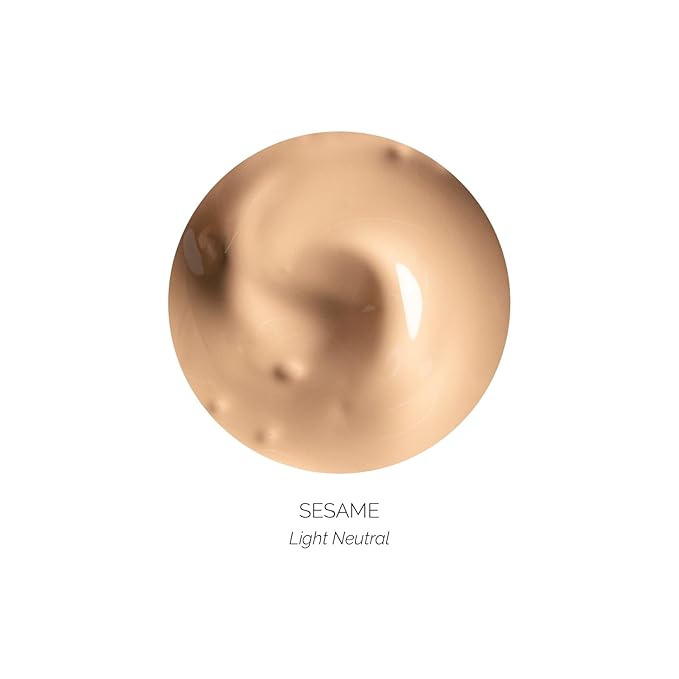 OFIR Skin Satin Medium Coverage Foundation | Buildable, Non-Creasing Finish | Vegan, Cruelty-Free, Paraben-Free Makeup | Blue Light Protection | 1 FL OZ (Sesame - Light Neutral)