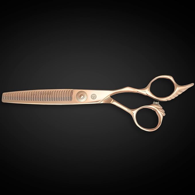 Gold Hair Shears Set for Professional Hair Cutting - Scissors and Thinning Shears - Saki Shears Tsuru