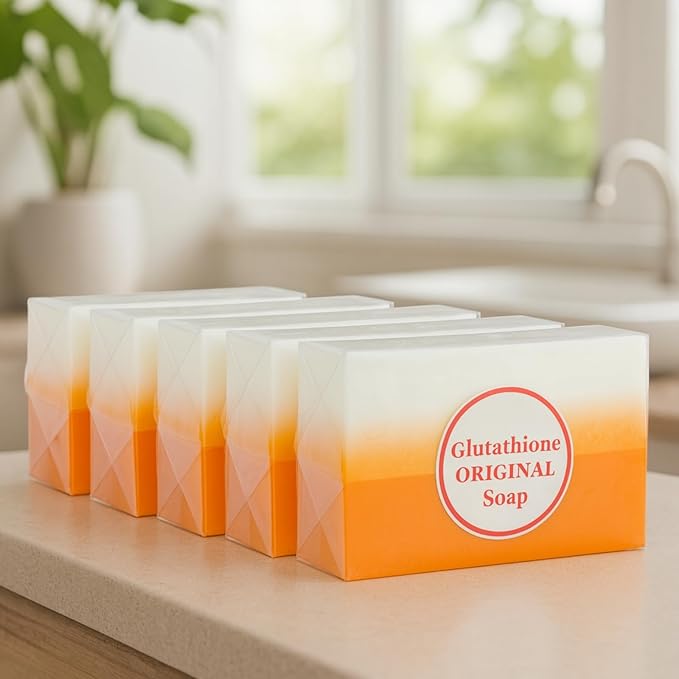 Relumins Glutathione Soap Bars – Holidays Deep Cleansing & Hydrating Soap for Smooth, Refreshed Skin – Gentle Exfoliating Formula for Face & Body – 5 x 150g Bars