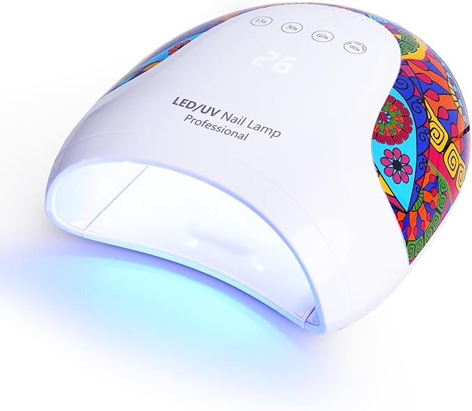 Goodoo UV LED Nail Lamp, 48W Nail Dryer for Gel Polish with 4 Timer Settings & LCD Display and Automatic Sensor, Professional UV Dryer for Home Salon
