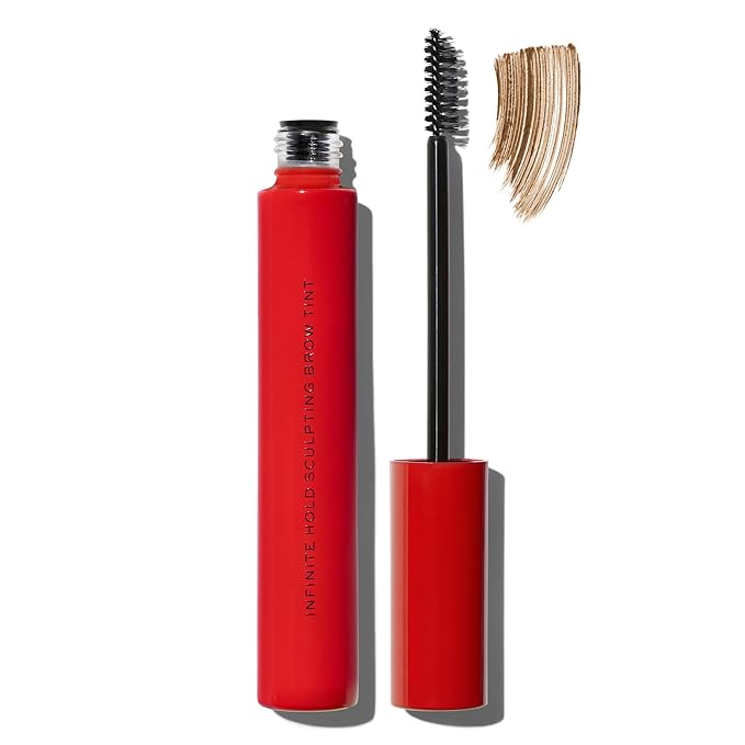 MAKE Beauty Infinite Hold Brow Tint. Taupe Eyebrow Gel with Brush. Sculpt, Define, and Set Eyebrows - All-Day Wear
