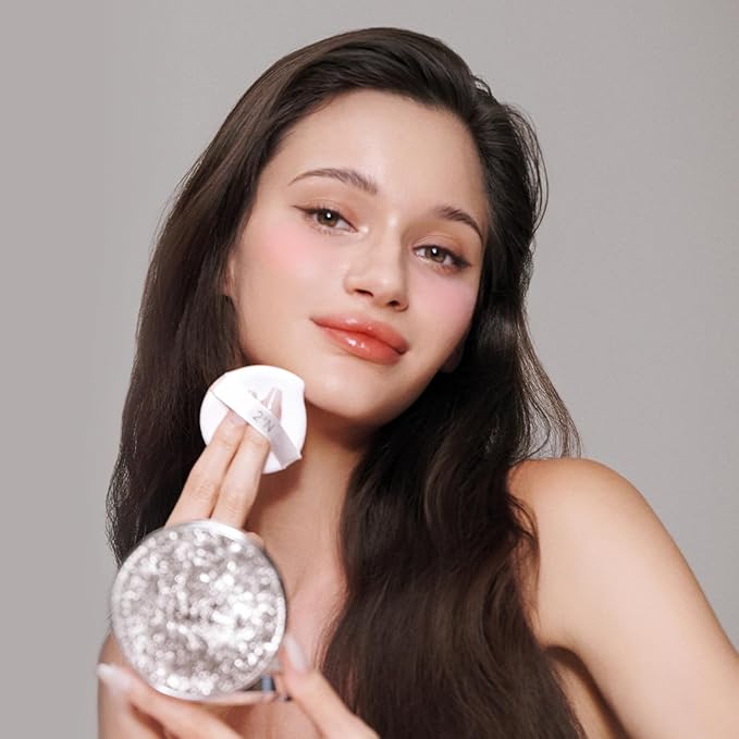 2aN Gleaming Tension Cushion Foundation Pact 0.45 oz, Korean Cushion Foundation Makeup, Lightweight & Buildable Coverage with Ceramides and Centella Asiatica (#17 Pure Ivory, 0.45 oz)