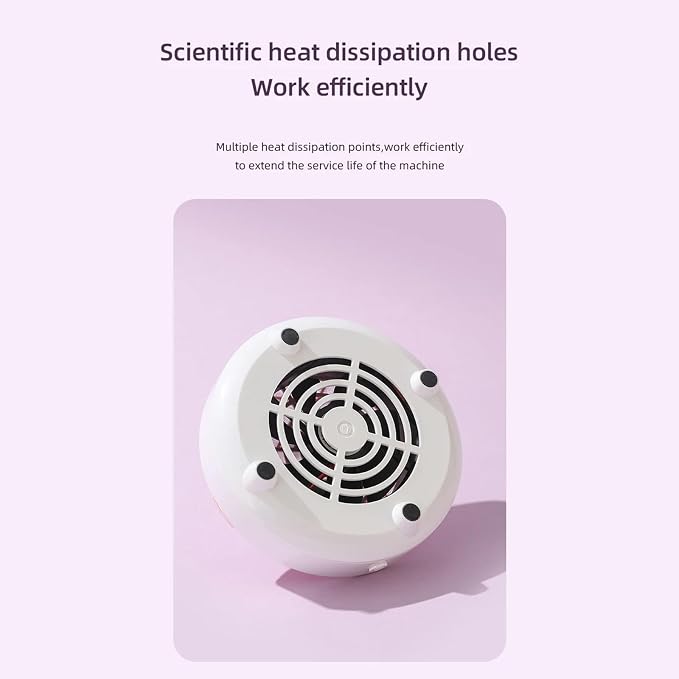 Nail Dust-Collector Filter for Nail Techs, Rechargeable Nail-Dust-Collector - Image 3