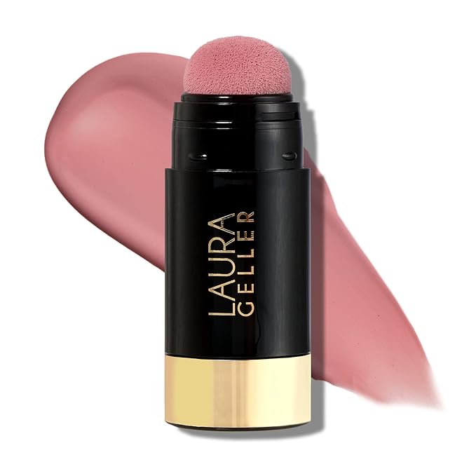 LAURA GELLER NEW YORK Serum Blush Tint, Lightweight Liquid Blush for Cheeks, Weightless Watercolor Sheer Finish, Practical Pink