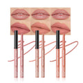 Matte Lip Liner Pencil Set 3 Pack, Long-Lasting Waterproof Lip Liners, Smudge-Proof and High Pigment Lip Liner Kit, Smooth Application for Defining & Shaping Lips, Non-Fading Matte Finish-4#