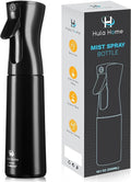 Hula Home Spray Bottle for Hair (10.1oz/300ml) - Powered by Flairosol® Spray Technology - Continuous Ultra Fine Mist Sprayer – For Hairstyling, Cleaning, Salons, Plants, Essential Oil & More - Black
