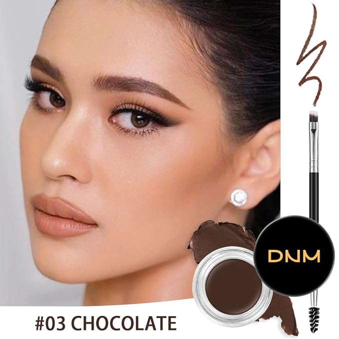 evpct Eyebrow Stencils Kit for Women Shaping, Eyebrow Shaper Makeup Kit, Eye Brow Stencil Shaper Tinting kits for Women, with Eyeliner, Eyebrows Pencil, Pomade, Brush and 10 Stencils, Kit-03 CHOCOLATE