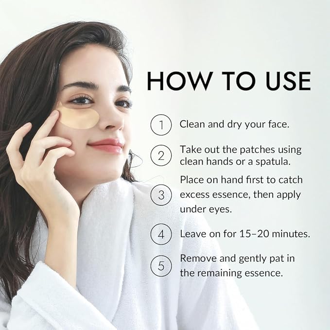 MIZON 24K Gold and Snail Mucin Hydrogel Under Eye Patches for Puffy Eyes Dark Circles Moisturizing Fine Lines Korean Skincare Pack of (Pack of 2, 120 Pairs)