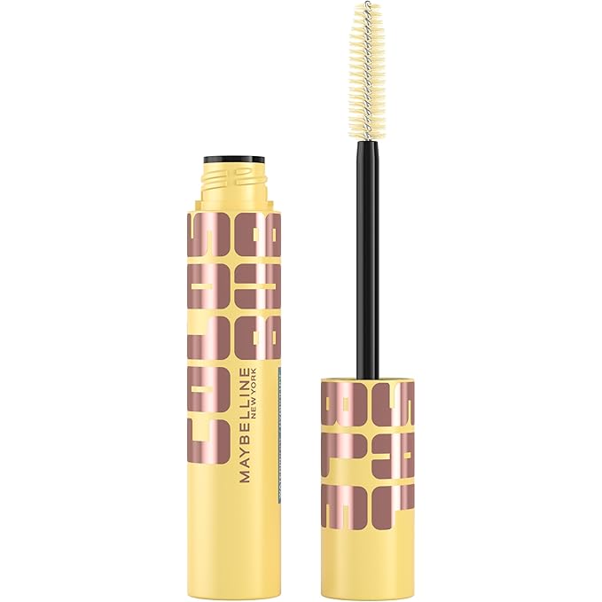 Maybelline The Colossal Bubble Waterproof Mascara, Buildable Mascara Volume and Length Formula for Bold, Separated Lashes, Very Black, 1 Count