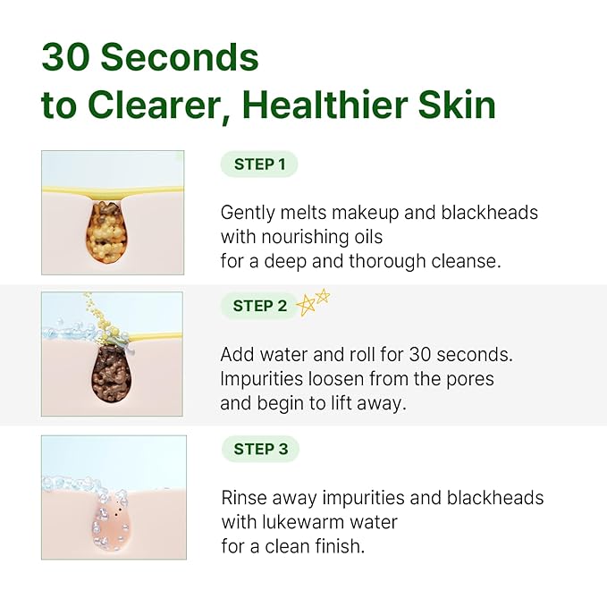 AVCA Green Herb Blackhead Cleansing Oil — Makeup & Blackhead Remover, Plant-Based Oils with Vitamin E & Squalane, Lightweight Pore Cleanser, Korean Skincare for Normal/Oily Skin, 6.76 fl oz (200 mL)