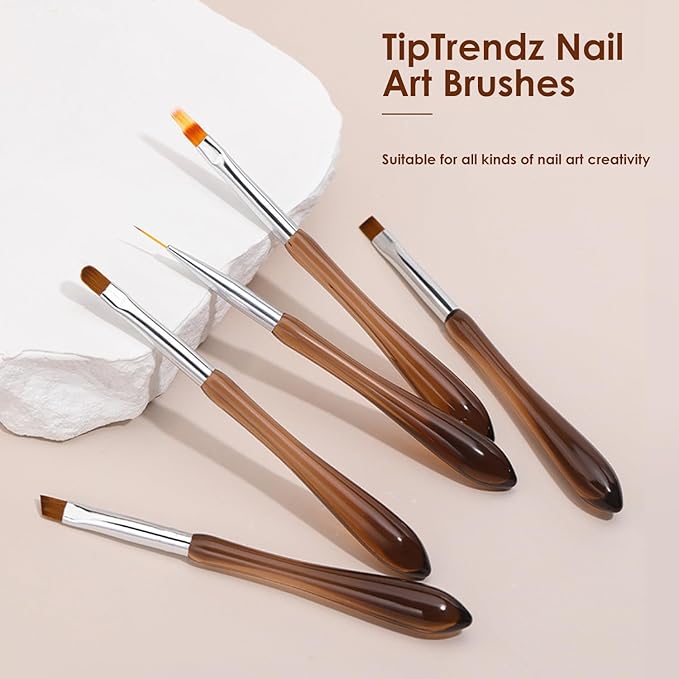 Oblique Head Nail Art Brush for French Tips & Creative Nail Designs, 03
