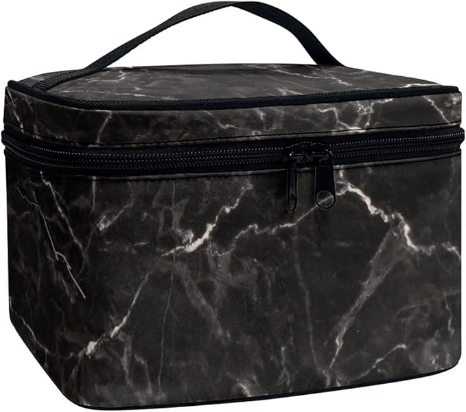 JoyLamoria Marble Print Cosmetic Bag Printed Handbag Coin Purse Wallet Tote Pouch