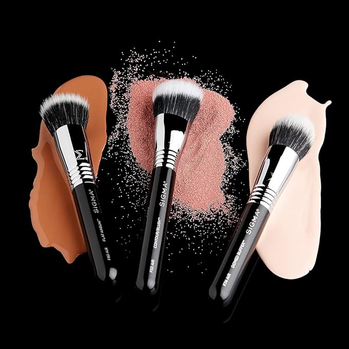 Sigma Beauty F53 Air Contour and Blush Brush – Angled Makeup Brush for Blush & Bronzer, Perfect for Sheer to Medium Coverage, Professional, Streak-Free Application (1 Brush)