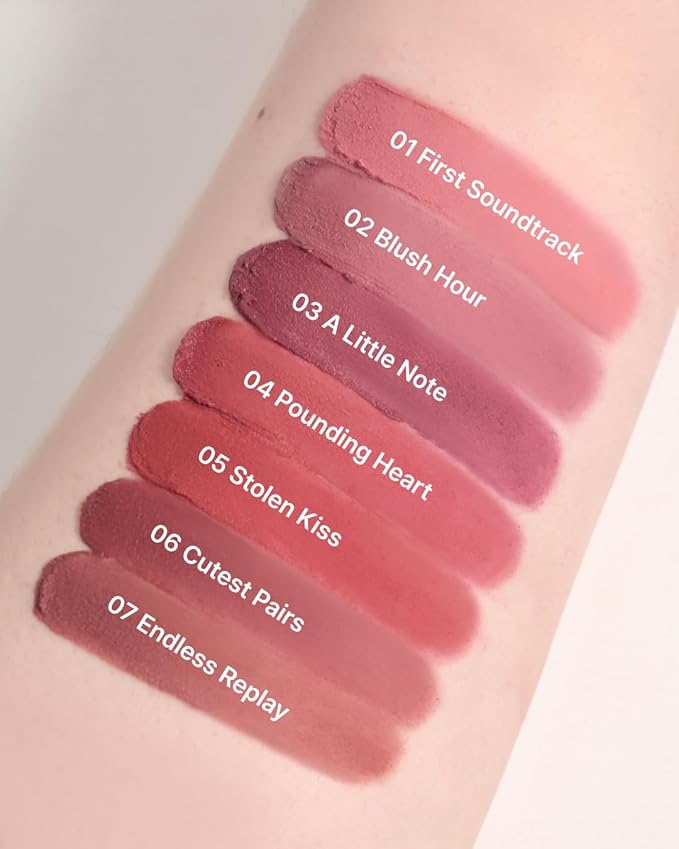 DEARMAY Pure Falling Mood Lip Pot No. 02 Blush Hour 0.23 Oz. Vegan Lip Stain Lip & Cheek Multi-Use Tint With Hydrating Formula for Smooth Soft Blend Without Dryness or Fine Lines, Korean Makeup