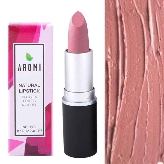 Aromi Natural Lipstick | Vegan, Cruelty-free Beauty, Handcrafted, Small Batch, Dye-free, Palm-free (Perfect Nude)