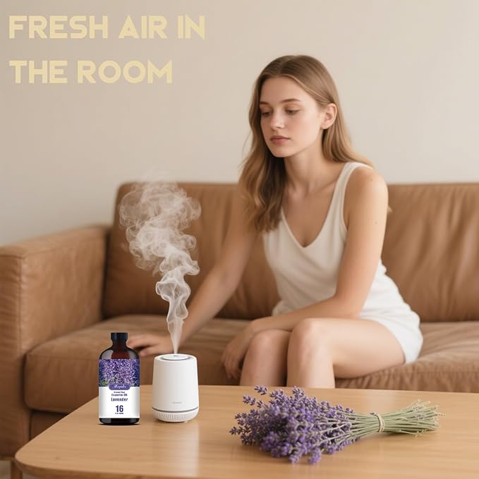 Lavender Essential Oil-Lavender Fragrance Oil 16.33oz (490ml)-100% Pure Natural Scent for Diffusers, Candles, Soap Making & Aromatherapy-Relaxing Home & Gift Essential Oil for Bath, Massage