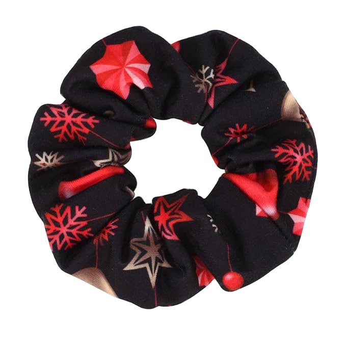 12 PCS Christmas Hair Scrunchies Snowflake Santa Christmas Tree Antlers Elk Snowman Hair Ties Soft Elastic Hair Bands for Women Girls Gifts Ponytail Holders Hair Accessories (12PCS-C-Christmas)