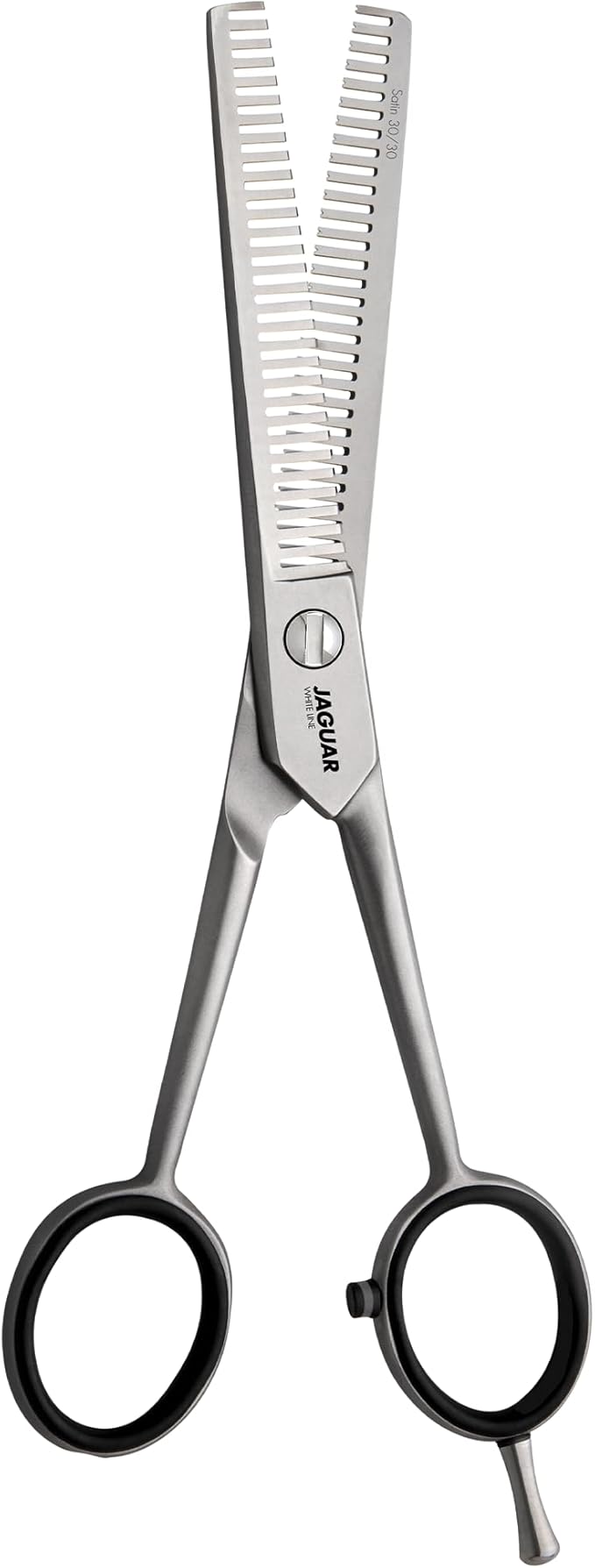Jaguar Satin 30/30 Thinning and Texturizing Scissors, Right Handed Haircutting Shears, 6.0 Inch