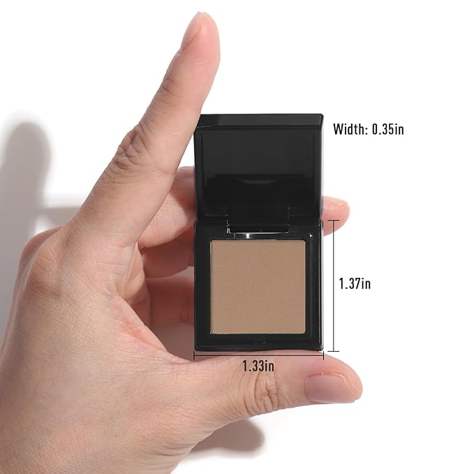 UCANBE Caramel Brown Single Eyeshadow Palette, Mini Matte Eye Shadow Powder, Highly Pigmented Professional Long-Lasting Waterproof Makeup Pallet for Daily Wear, Natural Looks & Smokey Eyes