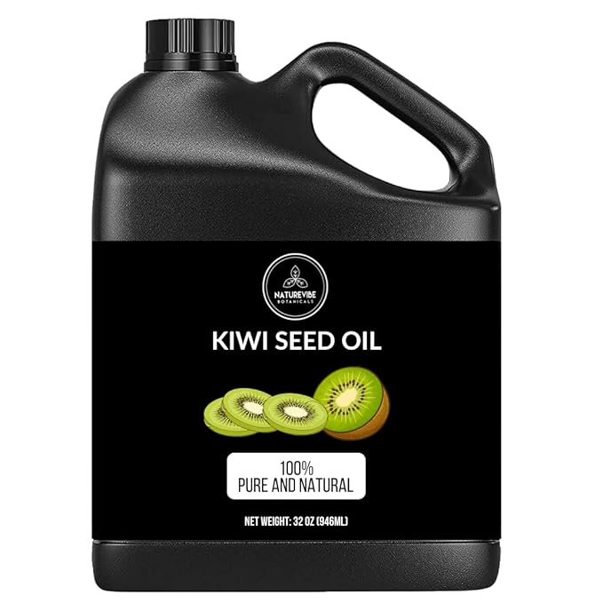 Naturevibe Botanicals Kiwi Oil 32 Ounces | 100% Pure and Natural | Great for Skin Care and Hair Care