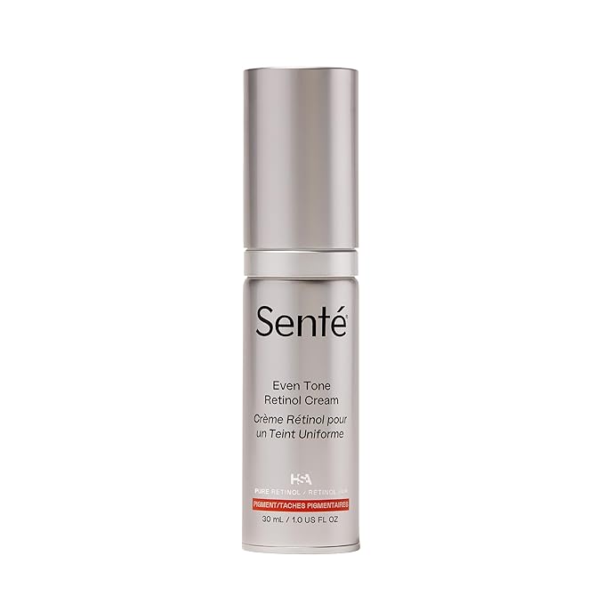 Senté Even Tone Retinol Cream | 0.5% Retinol Combined with HSA & Skin-Firming DSA | Improves Skin Tone, Texture, & Dark Spots | 1.0 Fl Oz