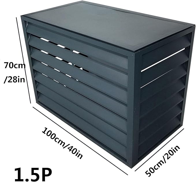 Aluminum Outdoor Condenser Protective Cover, freestanding Enclosure to Cover - Image 5