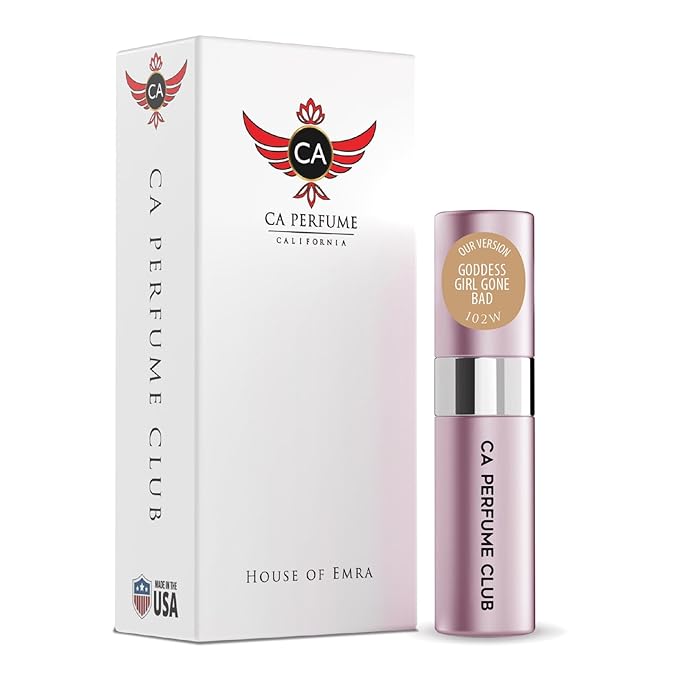 CA Perfume Impression of Goddess Girl Gone Bad For Women Replica Version Fragrance Dupes Eau de Parfum Spray Refillable Atomizer Bottle 0.27 Fl Oz/8ml-X1