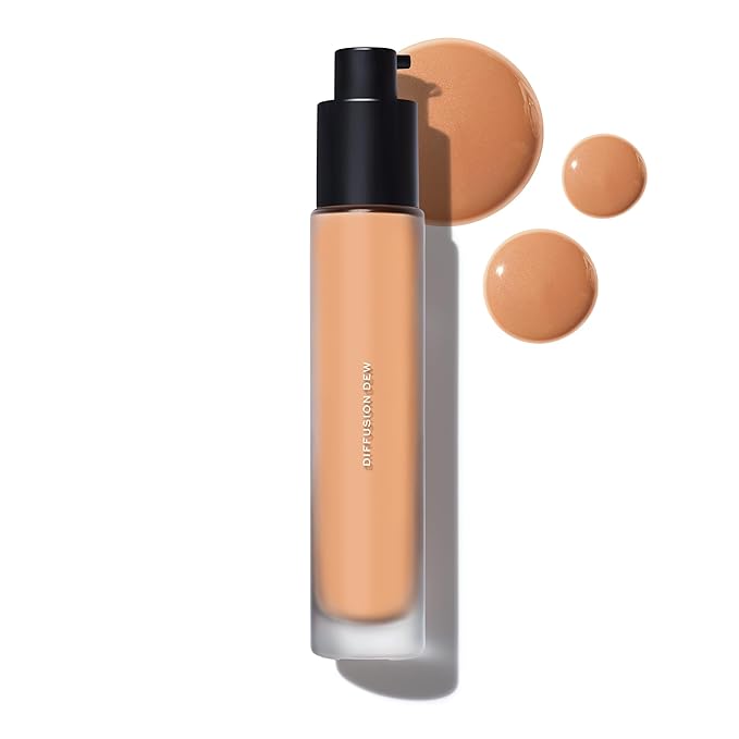 MAKE Beauty Diffusion Dew Skin Tint – Lightweight, Radiant-Finish Complexion Tint with Niacinamide and Adenosine – Honey 07 – Sheer to Medium Coverage