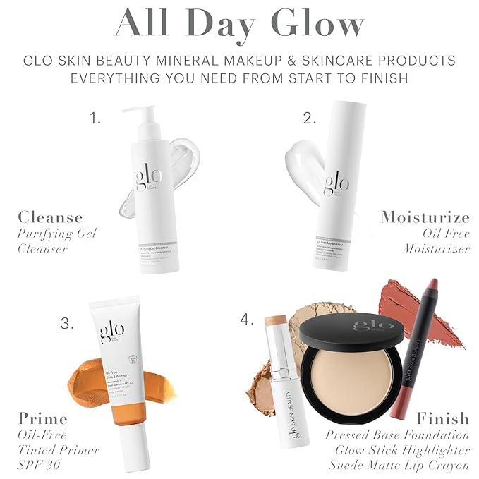 Glo Skin Beauty Pressed Base Powder Foundation Makeup (Cocoa) - Flawless Coverage for a Radiant Natural, Second-Skin Finish