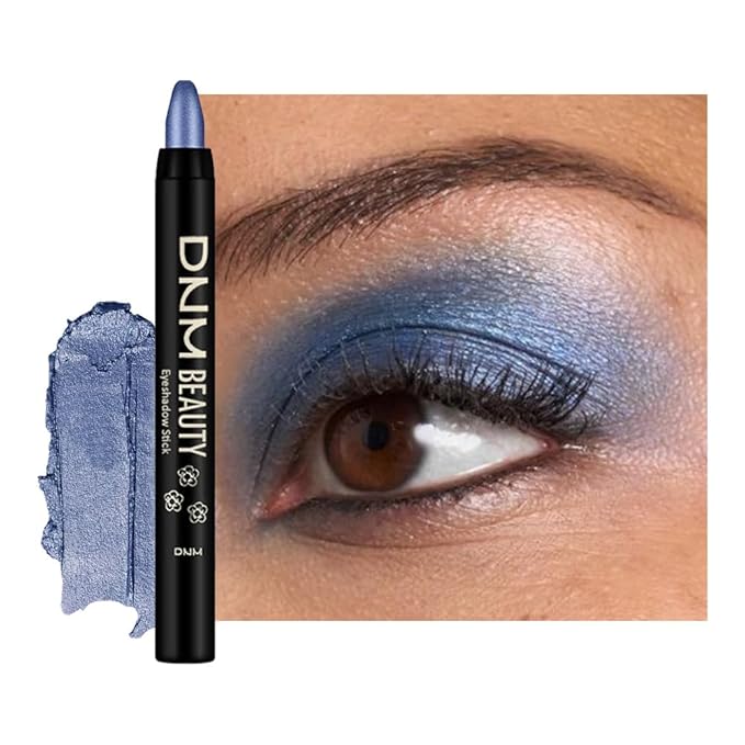 Kaely Cream Eye Shadow Sticks, Sapphire Blue Shimmer Eyeliner Pencil Eyeshadow Palette Makeup, Eye Highlighter Brightener Stick for Older Women Waterproof Pigmented, sombras para ojos, New-64