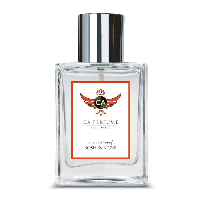 CA Perfume Impression of Bosh In Move for Men Amber Fougere Fragrance Long Lasting Mens Cologne Eau De Parfum 1.7 Fl Oz 50ml