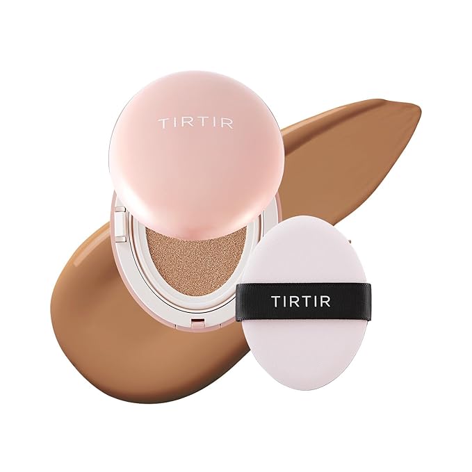 [*Mini Size*] TIRTIR All Cover Pink Cushion | Korean Cushion Foundation, (#33N Macchiato, 0.15 Fl Oz)