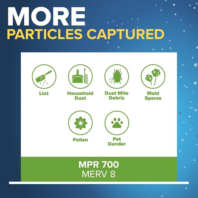 Filtrete 10x20x1 AC Furnace Air Filter, MPR 700, MERV 8, Tough on Pollen - Image 4