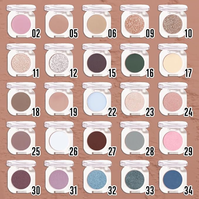 Single Matte Eye Shadow Palette Makeup, Rosy Brown Matte Eyeshadow for Women, Monochrome Eye Shadow Makeup, Pigmented Waterproof Sombras Para Ojos, Vegan, Talc, Paraben & Cruelty Free, 05