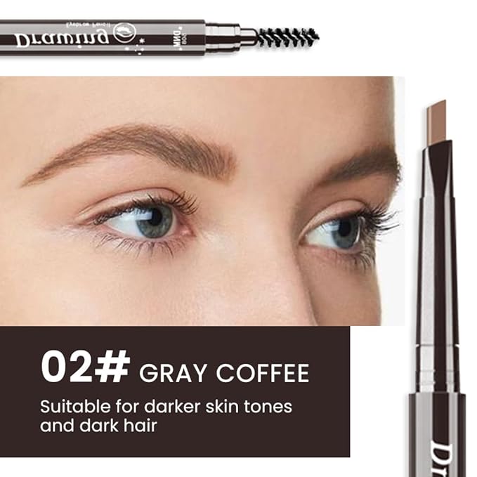evpct Eyebrow Stencils Kit for Women Shaping, Eyebrow Shaper Makeup Kit, Eye Brow Stencil Shaper Tinting kits for Women, with Eyeliner, Eyebrows Pencil, Pomade, Brush and 10 Stencils, Kit-03 CHOCOLATE