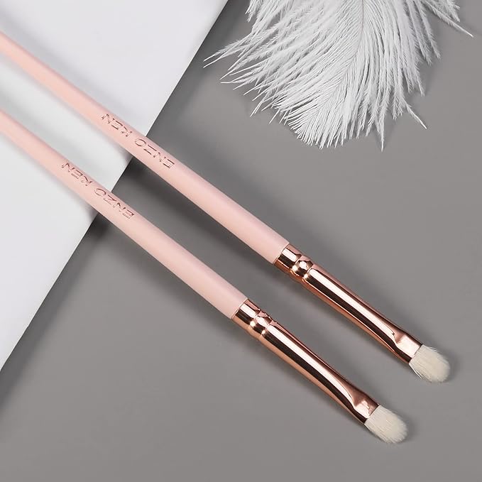Natural Goat Hair Eye Shadow Brush, Eye Detail Brush, Small Smudge Eyeshadow Brushes, Mini Smudge Brushes, Single Natural Hair Makeup Brush, Corner Eyeshadow Brushes, Eyeshadow Blending.