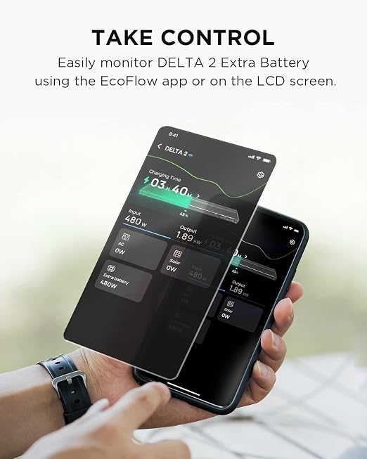 EF ECOFLOW Delta 2 Smart Extra Battery, 1024Wh LiFePO4 Expansion Battery - Image 3