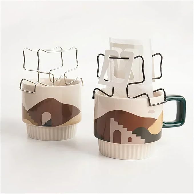 1x Coffee Filter Holder Portable Reusable Outdoor Tea Filters Dripper Baskets - Image 4